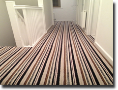 Vogue twist pile stripe carpet
